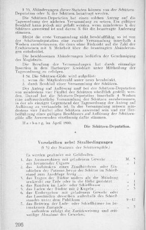 Vorschriften nebst Strafbestimmungen