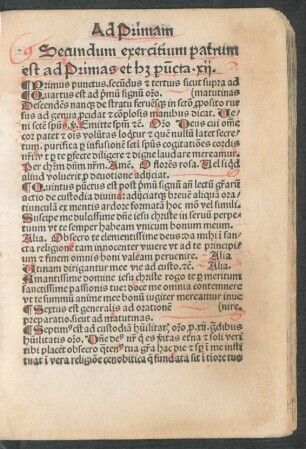 Secundum exercitium patrum ...