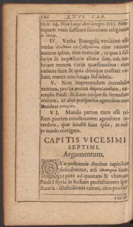 Capitis Vicesimi Septimi.