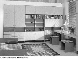 Kombiniertes Wohn- und Arbeitszimmer