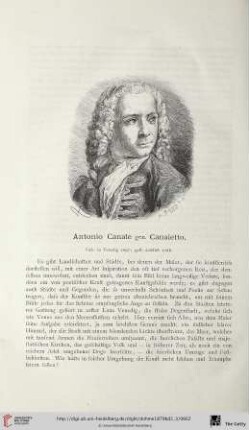 2: Antonio Canale gen. Canaletto : geb. in Venedig 1697, gest. daselbst 1768