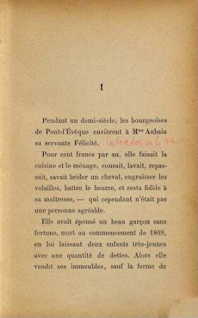 Trois Contes : Un coeur simple.- La légende de Saint Julien L'Hospitalier.- Hérodias