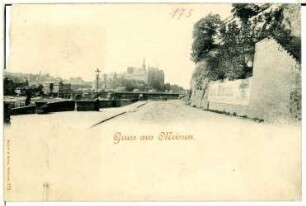 Meißen, vom Bahnhof aus gesehen