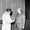 Bürgermeister: Wiederwahl von Karlheinz Friedrici: Festsaal des Rathauses und Bürgerhauses Glinde [später Marcellin-Verbe-Haus]: Gratulation durch Bürgervorsteher Wolfgang Bachofer