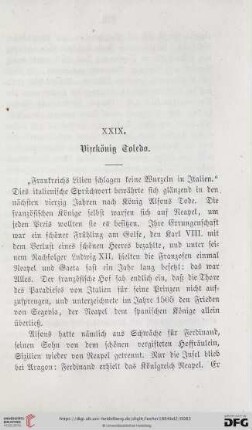 XXIX. Vizekönig Toledo