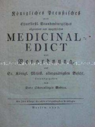 Preußische Medizinalordnung