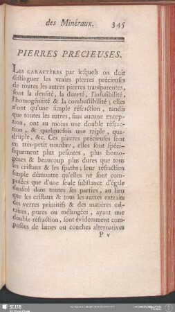Pierres Précieuses