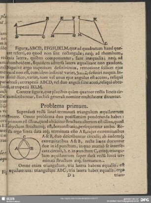 Problema primum – Problema quartum