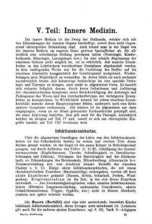 Infektionskrankheiten. - Erkrankungen der Atmungsorgane.
