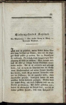 Siebenzehntes Kapitel. Die Wanderung. [...]