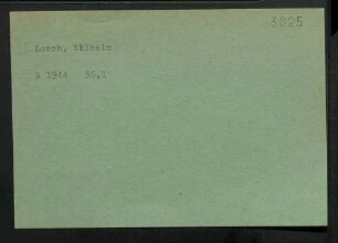 Lorch, Wilhelm