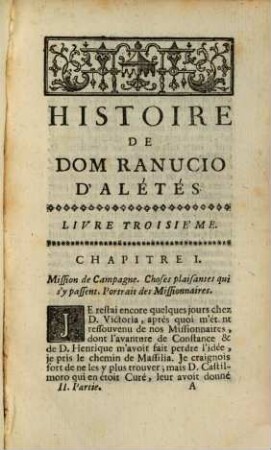 Histoire De Dom Ranucio D'Alétés : Histoire Véritable, 2