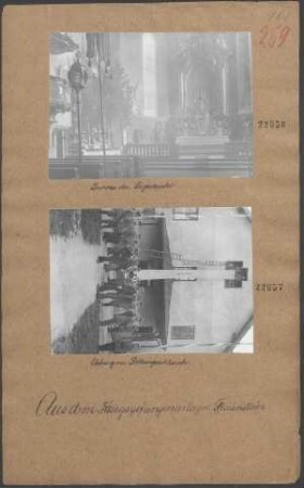 Kriegsgefangenenlager Traunstein (Inneres der Lagerkirche)