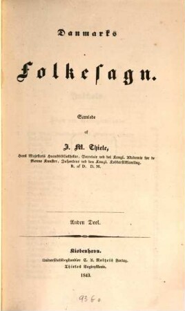 Danmarks Folkesagn, 2