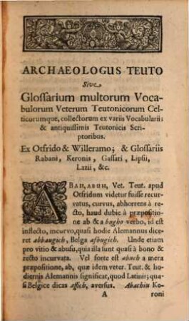 Godofr. Guilielmi Leibnitii Collectanea etymologica illustrationi linguarum, veteris celticae, germanicae, gallicae aliarumque inservientia. 2