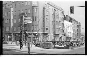 Kleinbildnegativ: Baustelle, Wexstraße Ecke Prinzregentenstraße, 1978