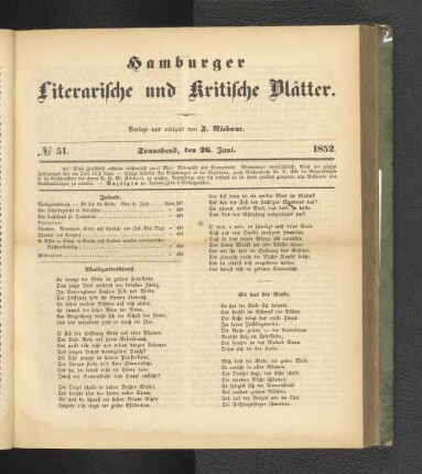 No. 51. 26. Juni 1852