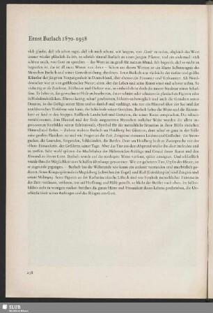 Ernst Barlach 1870-1938