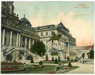 Budapest. Burggarten mit Prinz-Eugen-Denkmal