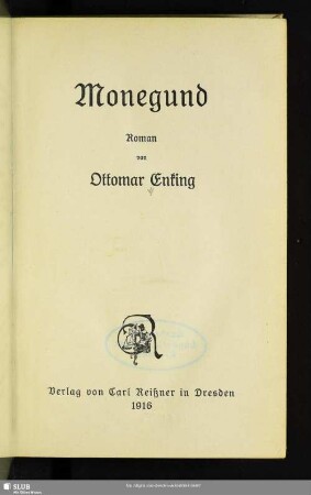 Monegund : Roman
