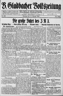 Bergisch Gladbacher Volkszeitung. 1906-1929