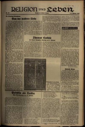 Dritte Ausgabe vom Samstag, den 06. Februar 1937.