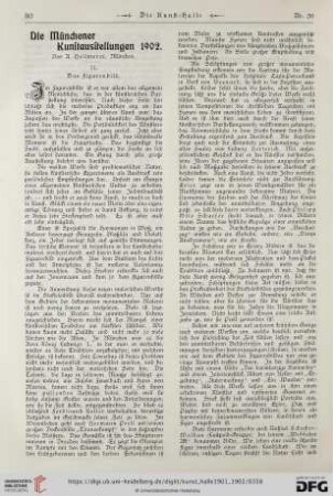 Die Münchener Kunstausstellung 1902