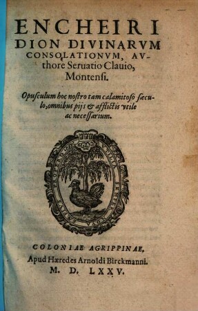 Enchiridion divinarum Consolationum