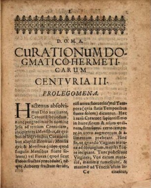 Philippi Grülingii, Medici Aulici In Stolberga Cheruscorum Observationum Et Curationum Medicinalium Dogmatico-Hermeticarum, In Certis Locis et Notis Personis Optime Expertarum Et Probatarum, Centuriae VII : Cum Appendice quorundam Medicamentorum secretiorum in Lucem edita, 3