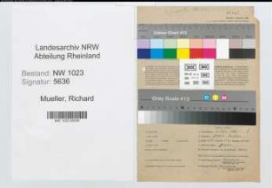 Entnazifizierung Richard Mueller , geb. 20.03.1886 (Ingenieur)