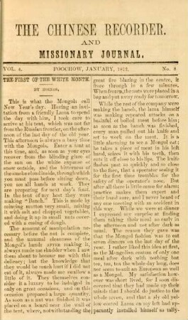 No. 8. January, 1872