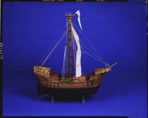 Vollmodell einer französischen Navire, um 1425, Maßstab 1:50