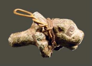 Hundekopf, wohl Lampengriff