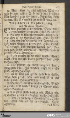 Erscheinung Christi.