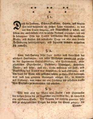 Sr. Kaiserlich-Königlich-Apostolischen Majestät allergnädigste Landesverordnung, wie es mit dem Hexenprocesse zu halten sey