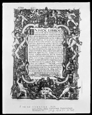 Fecht- und Turnierbuch, 2. Teil — Titelblatt