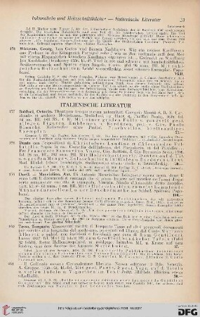 Italienische Literatur (Nr. 157-166)