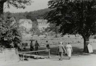 Schlema. Oberschlema. Kurpark : Schlema. Oberschlema. Eingang zum Kurpark