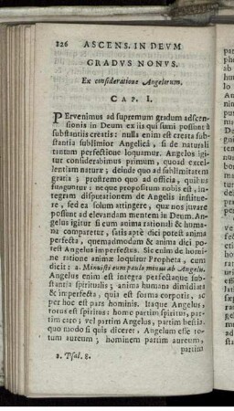 Gradus Nonus. Ex consideratione Angelorum.