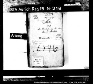 Der Amtsdiener bei dem Amte Aurich