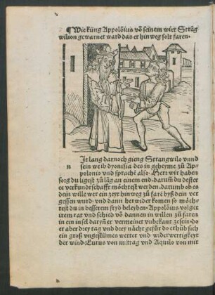 Wie küng Appolonius von seinem wirt Strangwilion gewarnet ward das er hinweg solt faren.