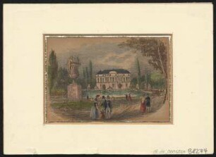 Ansicht vom Palais im Großen Garten Dresden, Lithografie, um 1850 : Der große Garten. - [S.l.] , [um 1850]. - 1 Kunstbl. : Lithogr. ; 9 x 6 cm