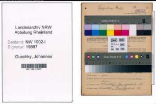 Entnazifizierung Johannes Guschky, geb. 05.02.1889 (Meister)