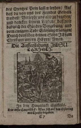 Die Aufferstehung Jesu Christi.