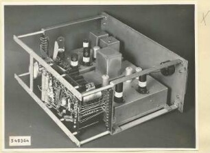 Pegelschreiber, Einschub Typ 06.94002.1, Modulationsumsetzer, Draufsicht, Foto 1954
