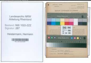 Entnazifizierung Hermann Heistermann , geb. 30.04.1888 (Dachdecker)