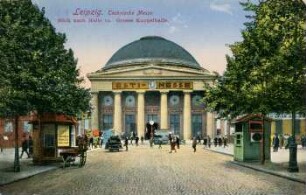 Leipzig: Technische Messe. Blick nach Halle 12. Grosse Kuppelhalle
