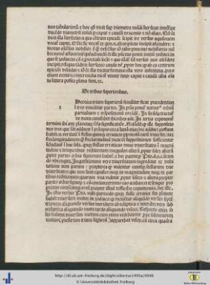 De tribus superioribus