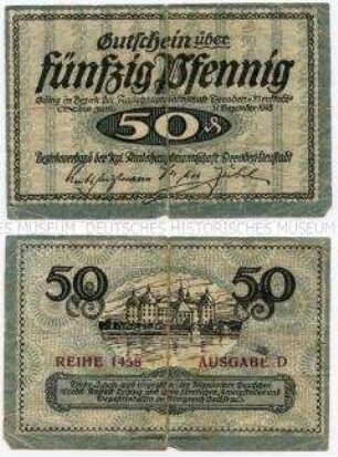 Dresden-Neustadt Notgeld 50 Pfennig