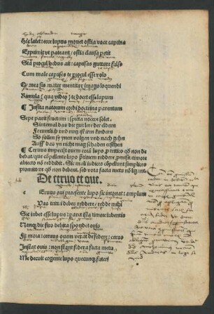 De cervo et ove.